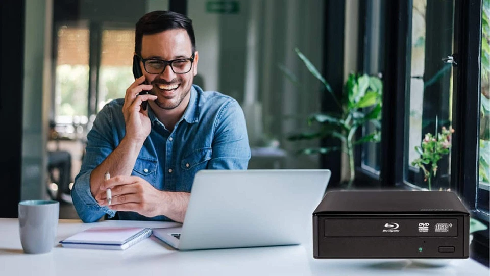 MediaStation настольный 16 x внешний Blu-ray пишущий для ПК с USB 3.0. TAA Com... - Изображение 2 из 4