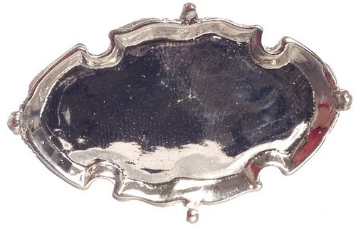 Dollhouse Miniature Silver Tray from Falcon Miniatures - Image 1 of 1