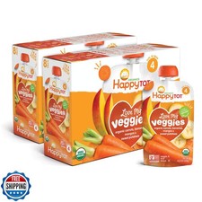 Happy Tot Organics Stage 4 Baby Food Pouches, Gluten Free, Vegan Snack, Love