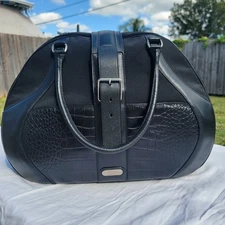 Alexander Mcqueen X Samsonite Black Label Black Travel Overnight Bag