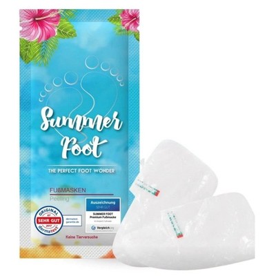 Summer Foot Premium   Hornhaut Entferner   Fußmaske für weiche Füße   1 Paar  