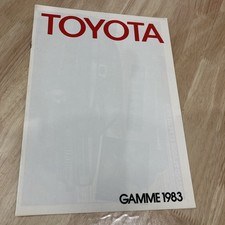 Toyota 1983 Starlet Tercel Carina Corolla etc prospectus catalogue automobile