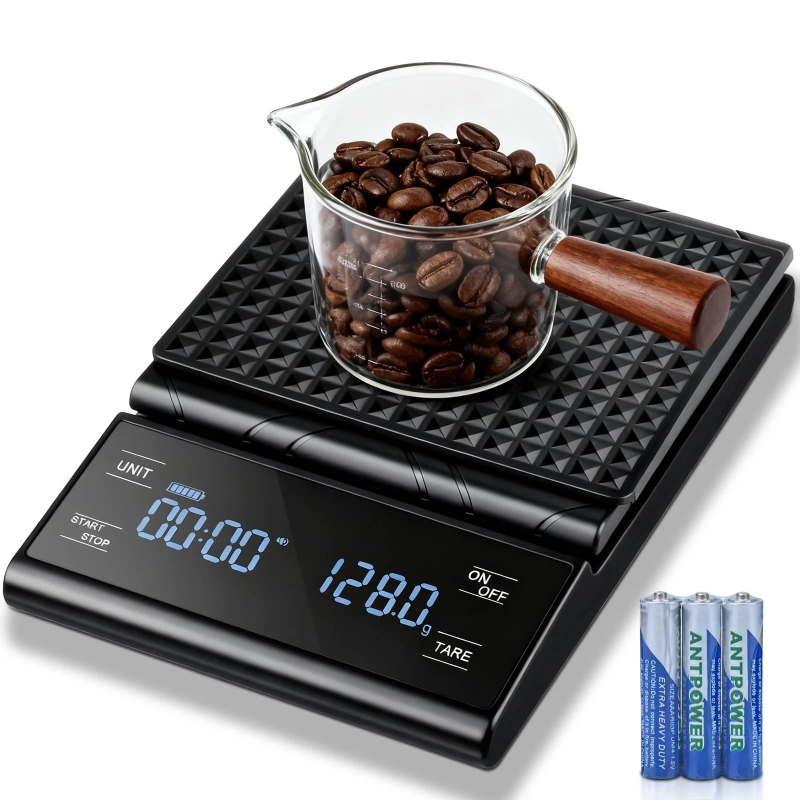 Coffee Scale with Timer, 5kg/0.1g Precision Pour Over Drip Espresso Scale for...