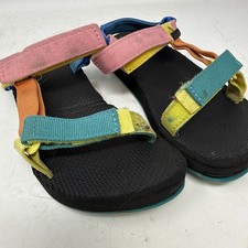 Kids Size 2 Teva Original Universal 90s Multi Sandals Quick Dry Traction Youth