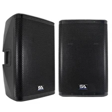 Fury 15 Pair Powered 15" 1000W PA DJ Speakers Bluetooth Mixer Class D Amplifier