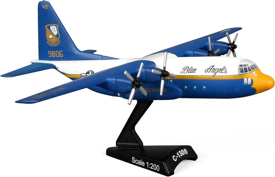 Collectible Blue Angels C-130 Aircraft Model 1/200 - Image 3 of 4