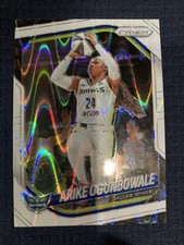 2025 Panini Prizm WNBA Prizm White Seismic Parallel - Arike Ogunbowale #73 Wings