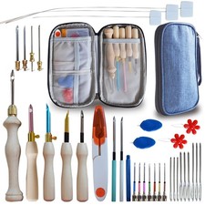 Punch Needle Embroidery Kit - Complete Set for Needle Punching - Includes Adj...