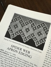 43 VTG 1961 Crochet Knitting 32pp Pattern Book Bedspreads Tablecloths Edging