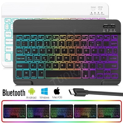 Beleuchtet Bluetooth Tastatur Für Huawei MatePad 11/SE/T10/Honor Pad X9/X8 Pro
