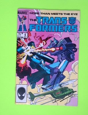 Transformers #6 Vol. 1 1985 Marvel Comics 1st App Mid Grade Comic Book SD23-159