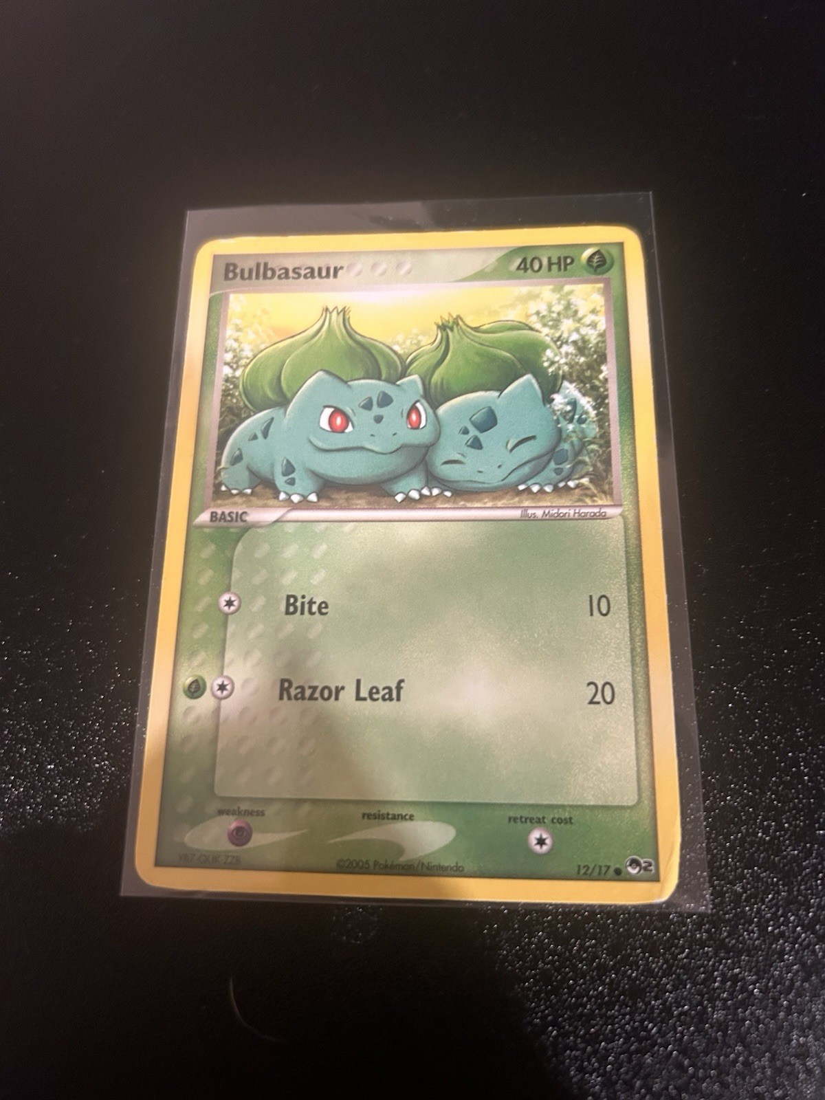 2005 Pokemon Bulbasaur 2005 POP Series 2 Non-holo 12/17