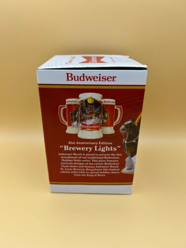 Limited Edition Budweiser Clydesdale Holiday Stein 41st Anniversary Edition 2020
