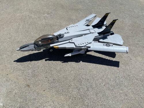 Military MOC F14D US Fighter Jet Aircraft Building Blocks Bricks Model Kids Toys - Picture 8 of 17