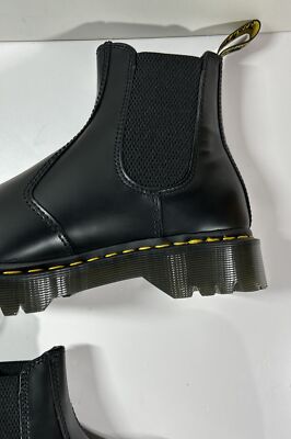 Dr. Martens 2976 Bex Squared Toe Black Leather Chelsea Boots