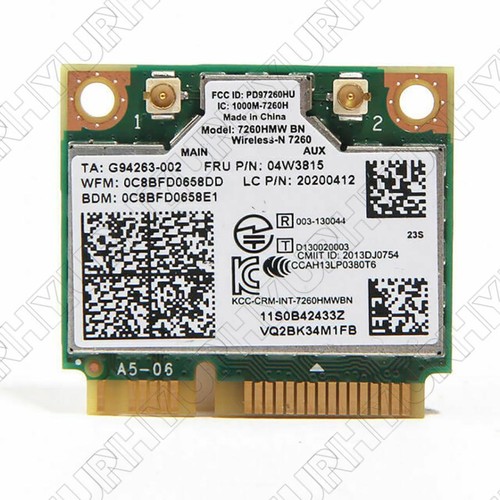 1PC For Intel 7260HMW-BN 2.4G Wireless Bluetooth 4.0 7260 Network Adapter Card - 第 1/6 張圖片