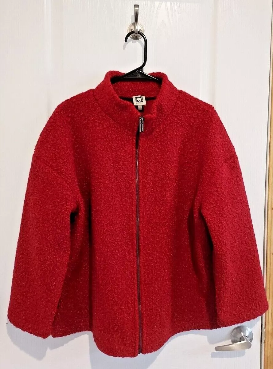 Anne klein red clearance jacket