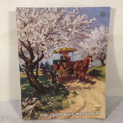 Vtg Luis Allis Messenger  EASTER Bunny Spring March/April Edition Magazine 1948