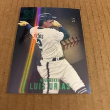 RARE SSP 1/5! 2022 Capstone GREEN Luis Urias #49 Brewers Baseball Card (e9)