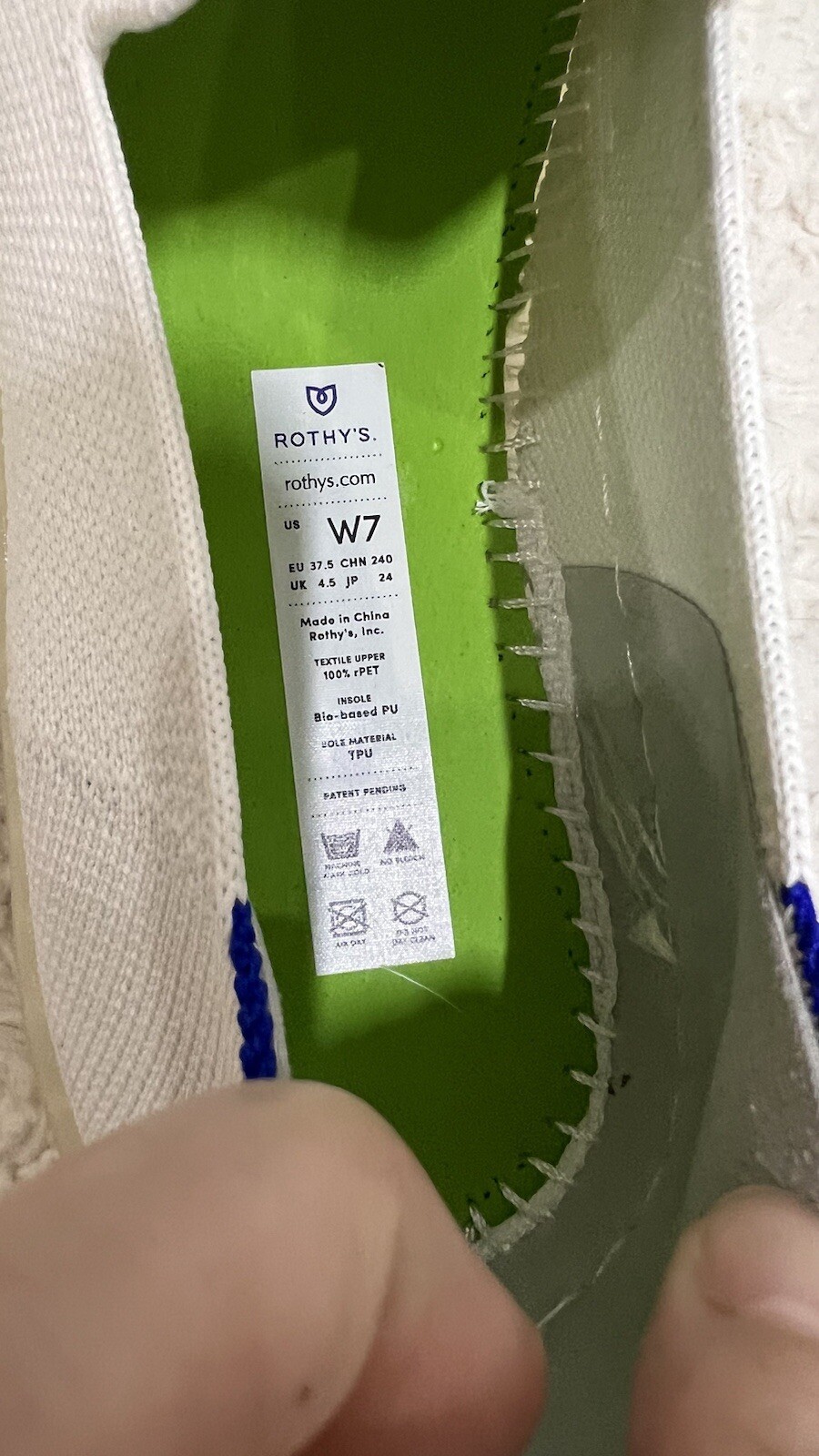 Rothy's x Evian Sold Out Limited Edition Slip On Recycled Collection Size 7 Cute image 5
