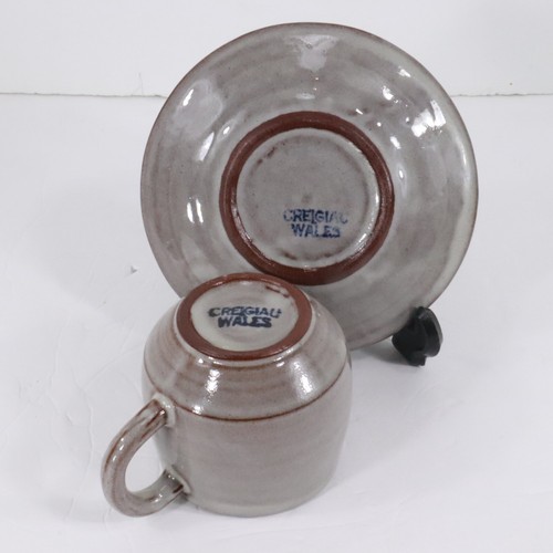 6 Cup & Saucer SETS, CREIGIAU STUDIO Welsh Art Pottery, WALES, Earthenware MINT! - Picture 4 of 5