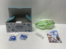 Seago Anti-fog Leak-proof Kids Swimming Googles - Green - NIB