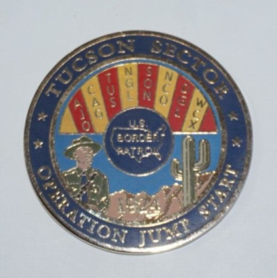 National Guard Tucson Sector Operation Jump Start Challenge Coin US Border Patro