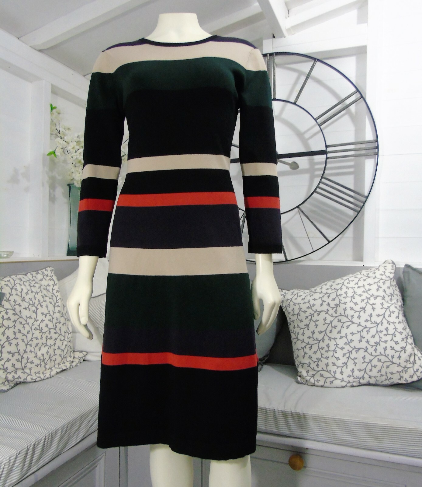 Hobbs Dress Multi Stripe Jersey Jumper 