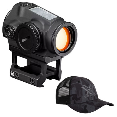Vortex Optics SPARC Solar Red Dot Sight 2 MOA with Vortex Free Hat Black Bundle