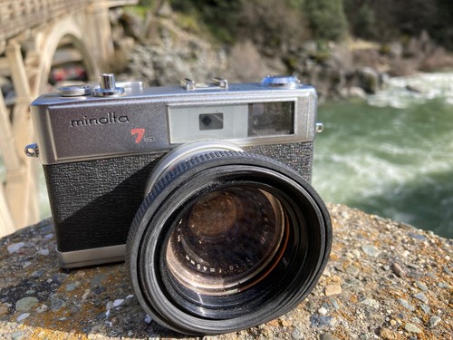 Vintage Minolta Hi-Matic 7S Rangefinder CAMERA-TESTED WITH FILM