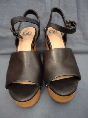GB Gianni Bini Meri-Cana Women Size Black Leather Nail