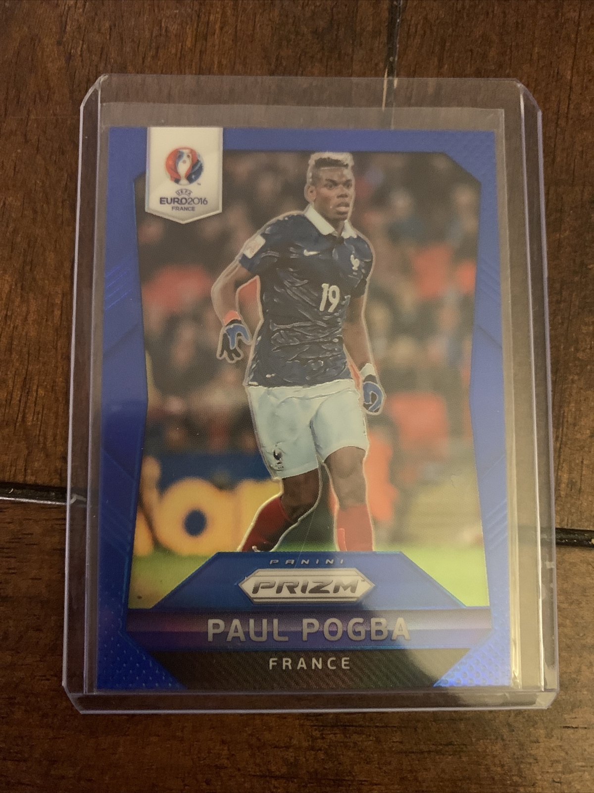 2016 EURO PRIZM SOCCER BLUE PRIZM BASE PAUL POGBA 60/249