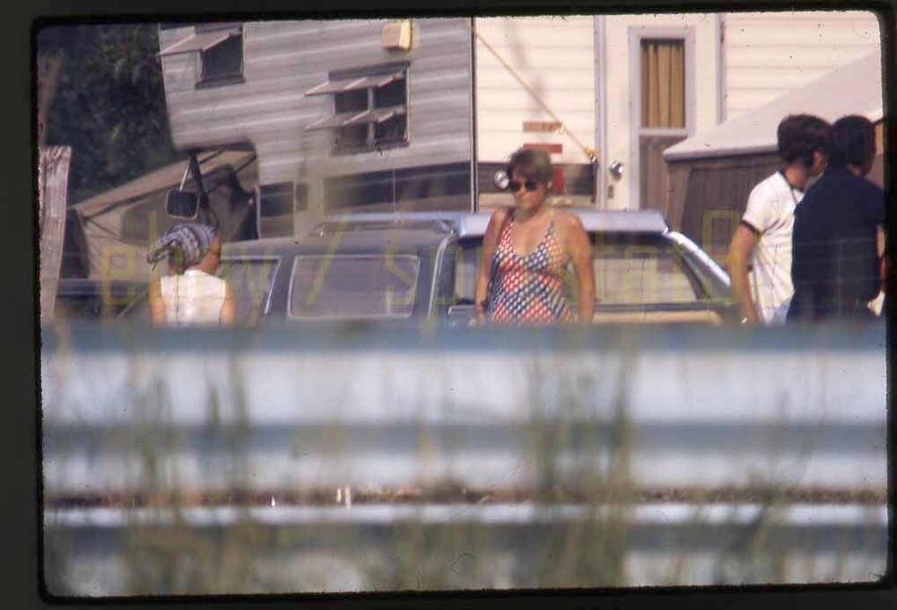 1974 Watkins Glen Grand Prix Race Track NY - Guys & Gals / Fans - Vintage Slide
