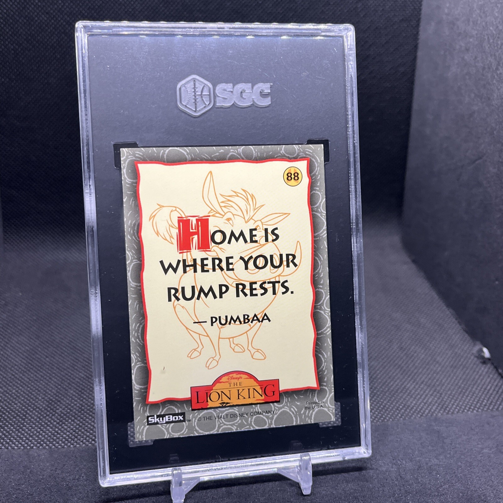 1994 SkyBox The Lion King Series 1 Home Is Where Your Rump Rests 88