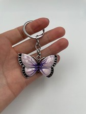 Schlüsselanhänger Schmetterling lila Tagfal...