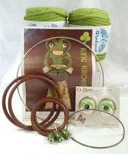 FROG Macrame Project Kit King Kroker 1977 Soap Cloth Towel Holder ALL Materials 