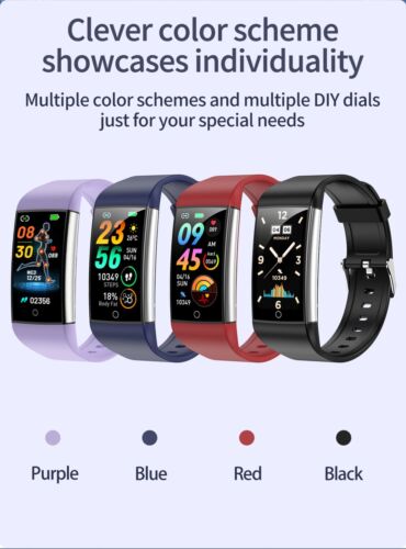 Kuzney TK76 Bluetooth Smartwatch ECG Monitor Pulse Therapy Fitness Tracker Pink - Picture 13 of 13