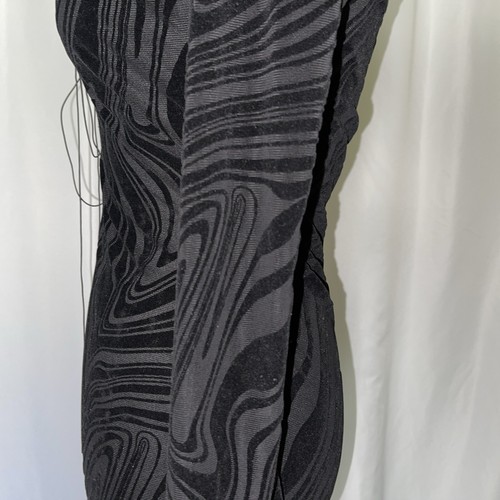 Fashion Nova Caught Up Mesh Black Mini Dress Size M - Picture 8 of 15