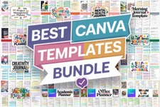 Best-Selling KDP Canva Templates Bundle | Editable Journals, Planners & Workbook