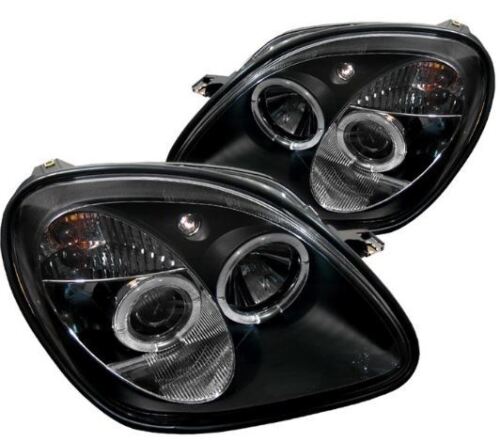 Spyder Projector Headlights - LED Halo - Black 1piece for 1998-2004 Mercedes SLK