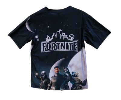 Fortnite T-shirt boys size extra small Double sided graphic print