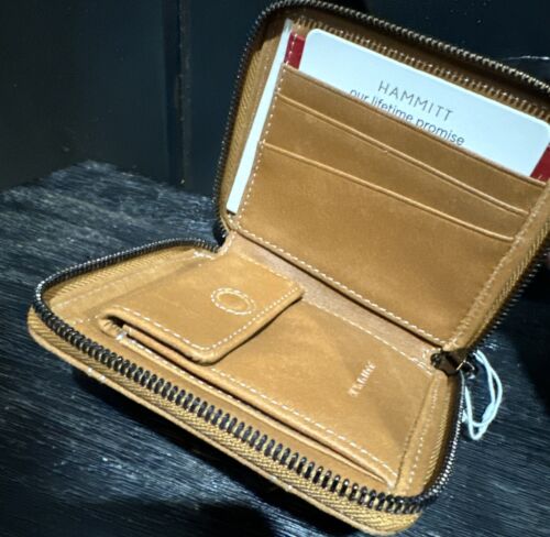 Hammitt Saddle Leather North Bronze Studded Wallet in Tan - NWT - Picture 4 of 6