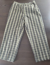 Vintage Woolrich Women's Plaid Cotton Pants Size 10 ST25