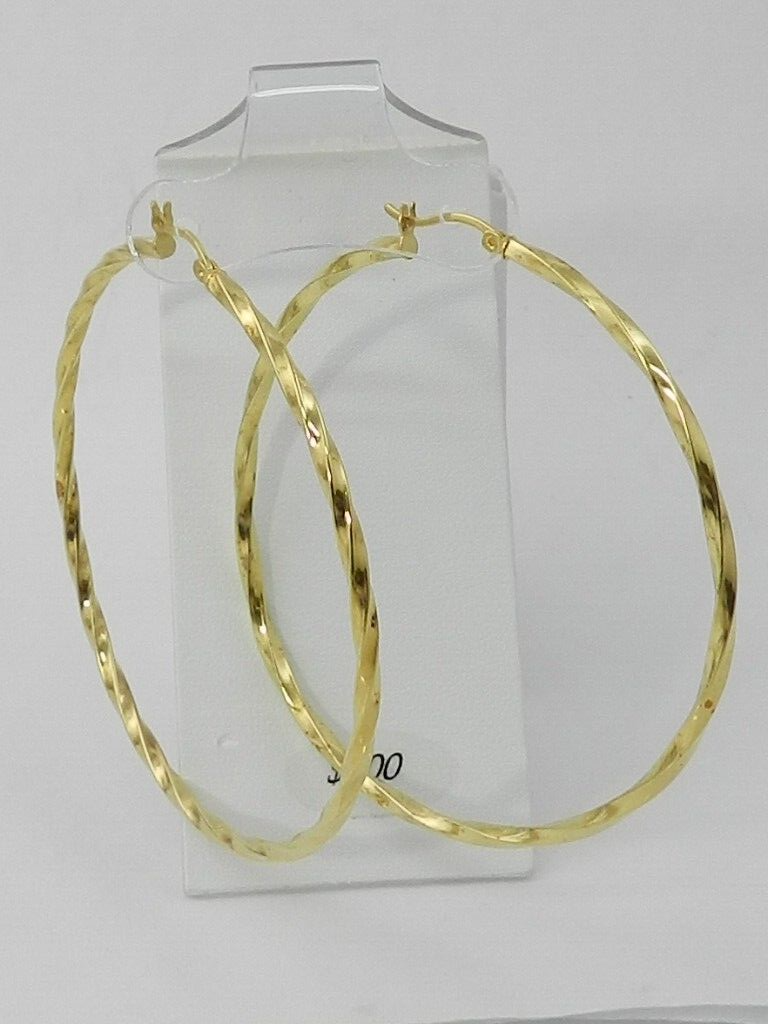 Twisted Hoop Macys Sterling Silver Hoops MACY'S Twist Hoop
