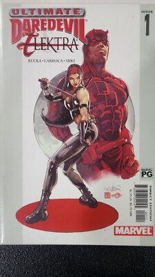 ULTIMATE DAREDEVIL AND ELECTRA VOL 1 #1 JANUARY 2003 MAVEL COMICS RUCKA LARROCA