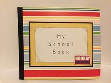 School Days Scrapbook Album Pre-Made Pre-Decorated Handmade Album 16 pgs