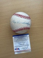 RAY DANDRIDGE SIGNED AUTOGRAPHED ONL BASEBALL PSA/COA    AJ61516