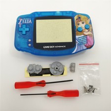 Zelda Princess Shell Case Housing for Nintendo Game Boy Advance GBA - Clear Blue