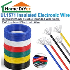 UL1571 26/28/30/32AWG Flexible Stranded Wire Cable PVC Insulated Electronic Wire