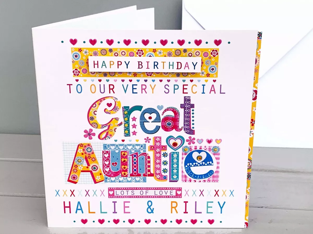 Birthday card ideas deals for your aunt